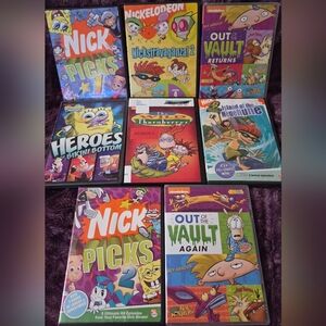 Nickelodeon Vintage/Nostalgia 8pc DVD Lot (Acc To Exc Condition)